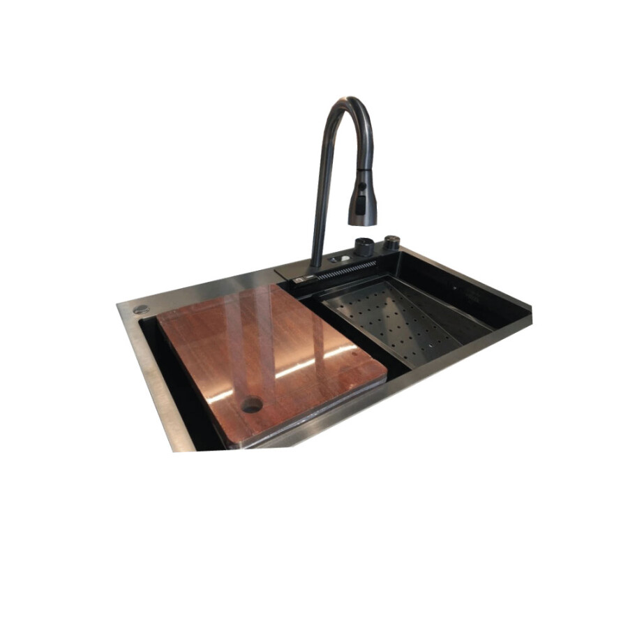 Pileta Simple con Griferia Black 75 x 46 cm Pileta Simple con Griferia Black 75 x 46 cm