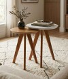 Mesa Lateral Classic Li­nea Manhattan Blanco/Natural