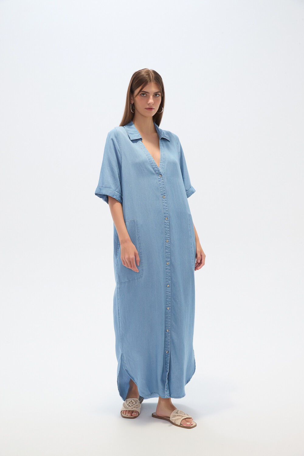 Vestido Danao Celeste