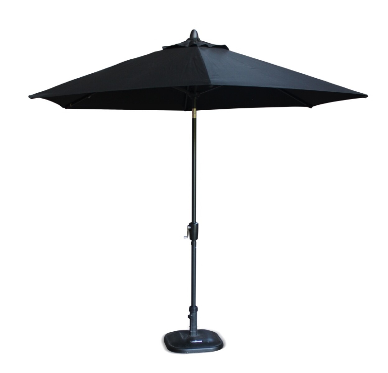 Sombrilla Jardín Premium Articulada 2.70 MTS Negra 