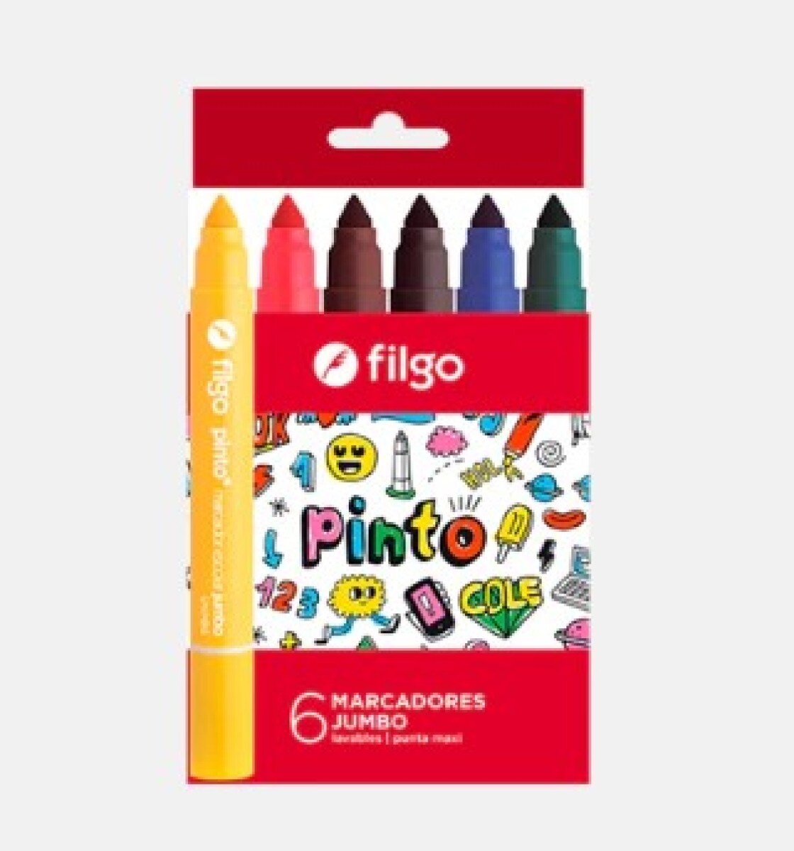 Filgo Marcador Pinto Jumbo - Estuche 6 Surtido 