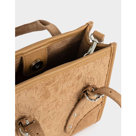 Cartera Mini City Chocolate Marron Camel