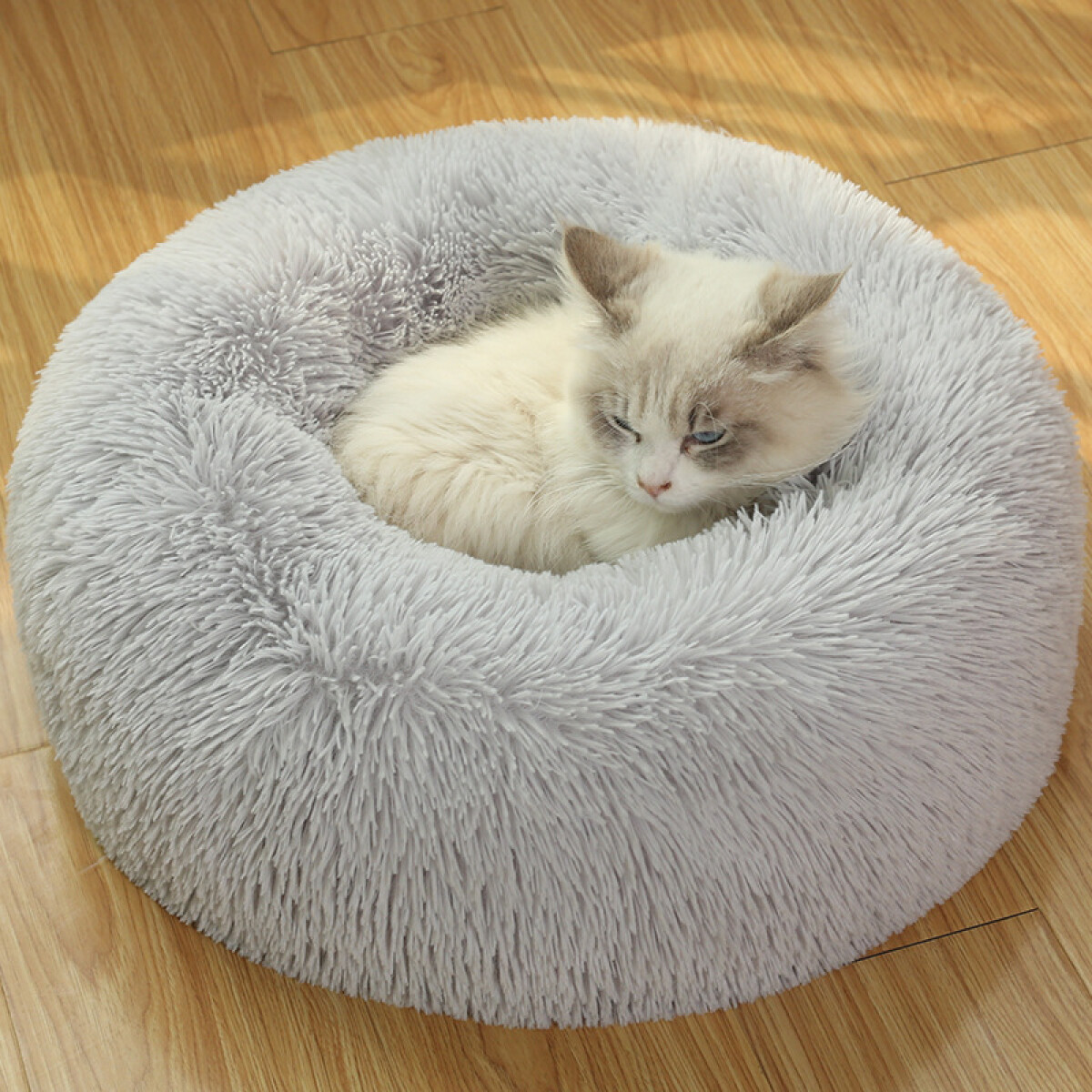 CAMA PUFF PARA MASCOTAS 110 CM GRIS - GRIS 