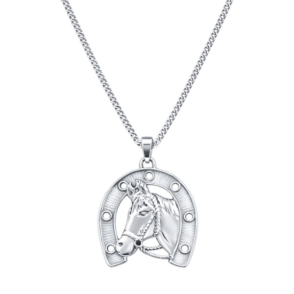 Dije herradura caballo- Plata 925 - sin piedra - CP4812 sinpiedra