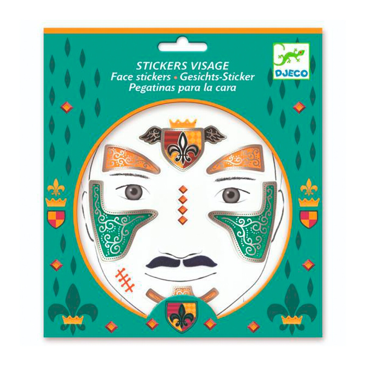 Maquillaje Facial En Stickers Caballero 