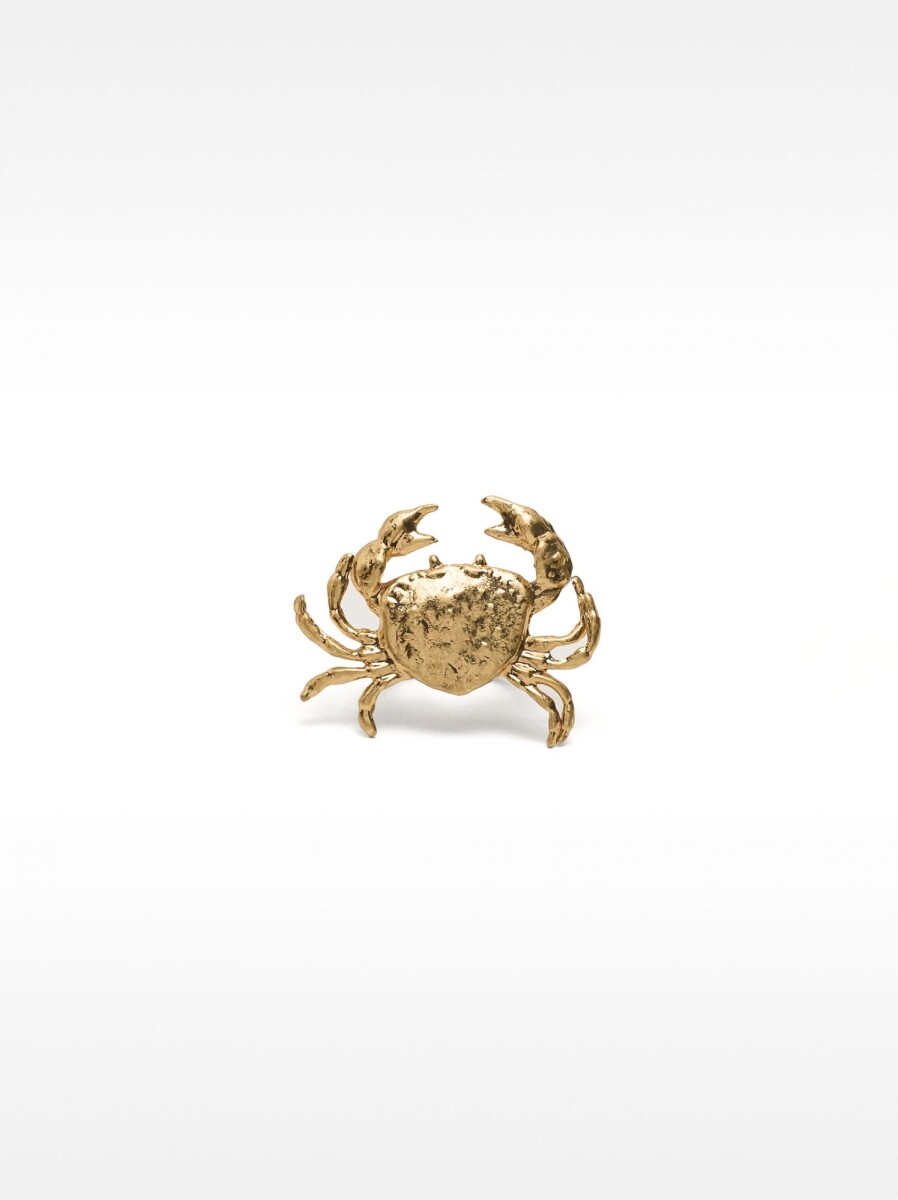 Anillo De Cangrejo - dorado 