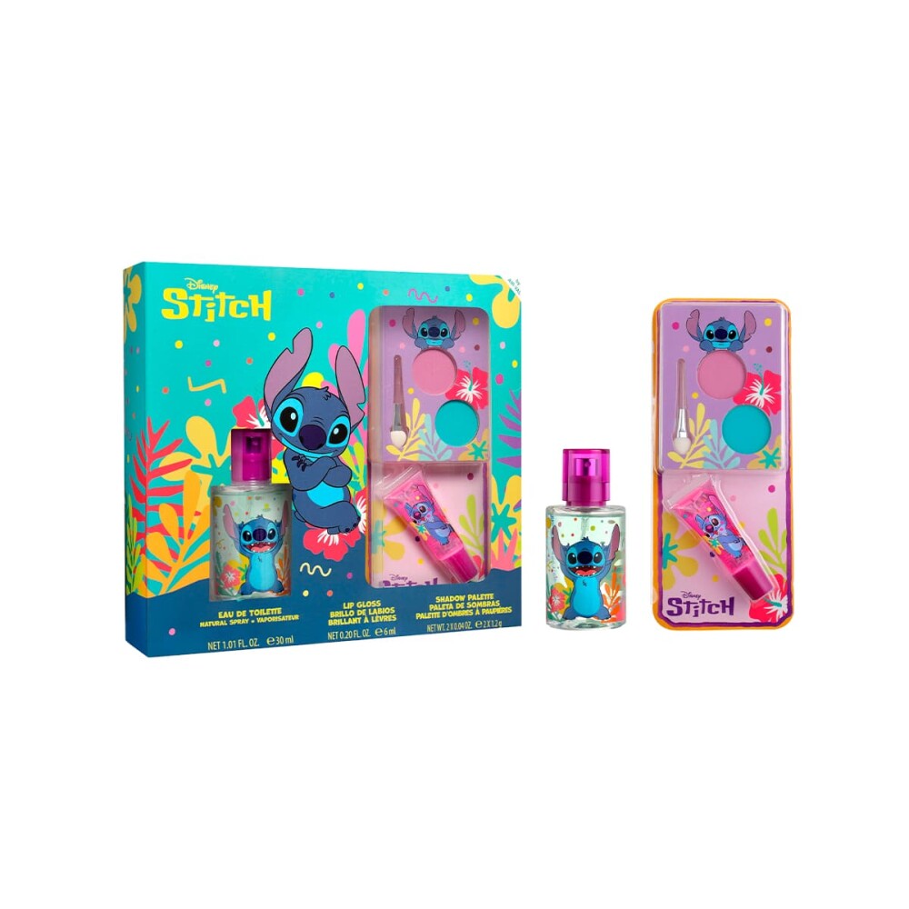 DISNEY STITCH( 30 ML+LIP GLO+ EYE SHAD) única