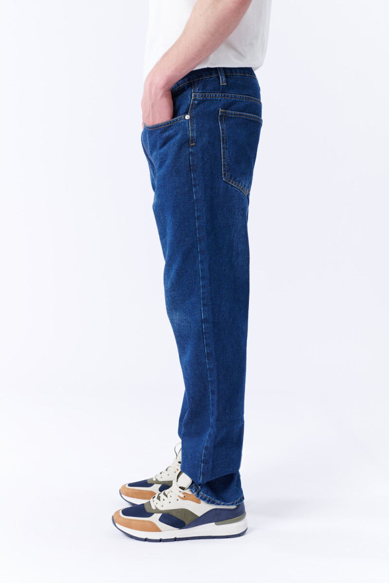 Pantalón jean fit clásico Azul Oscuro