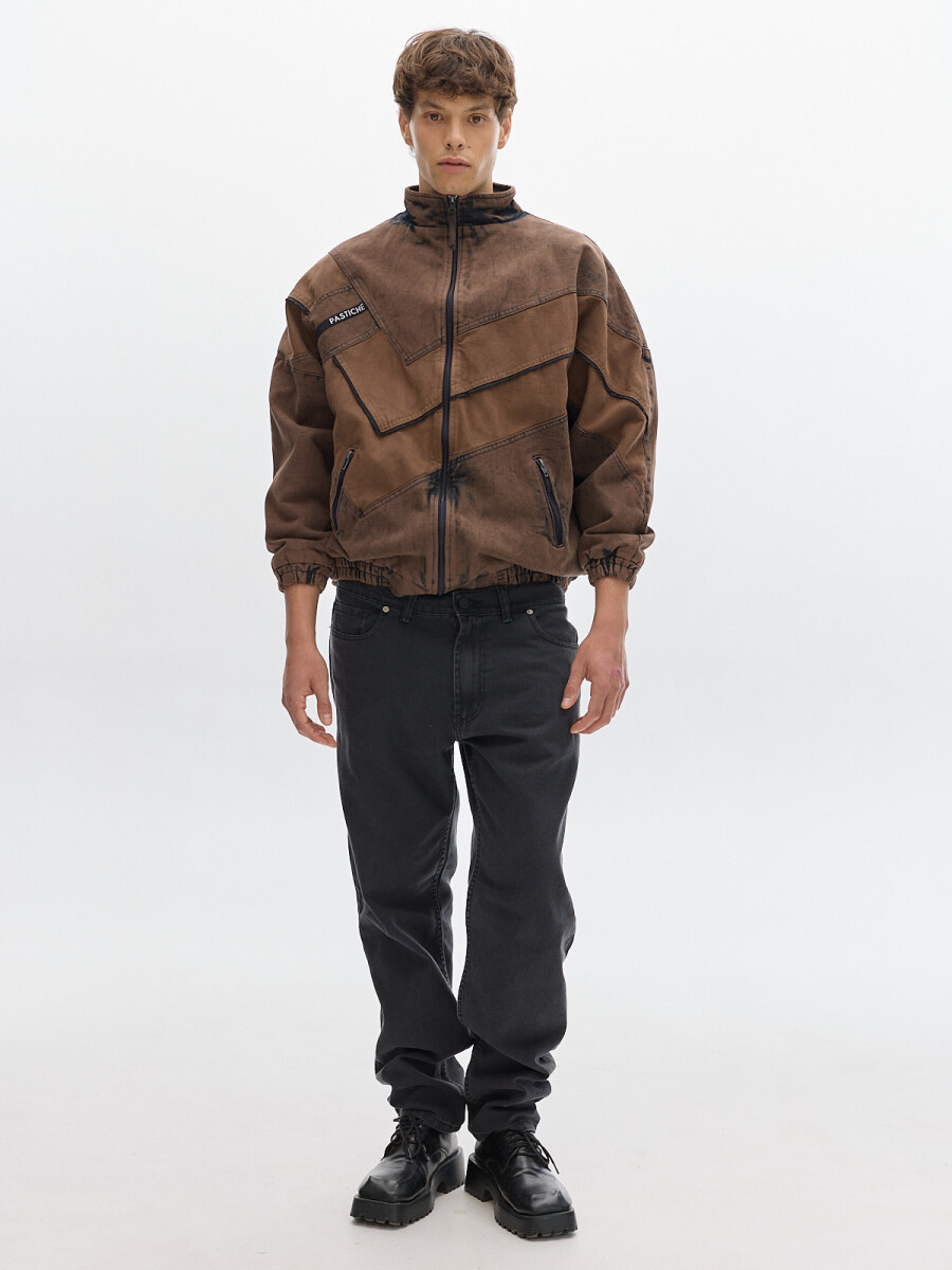 Campera Olímpica Denim Washed - Brown 