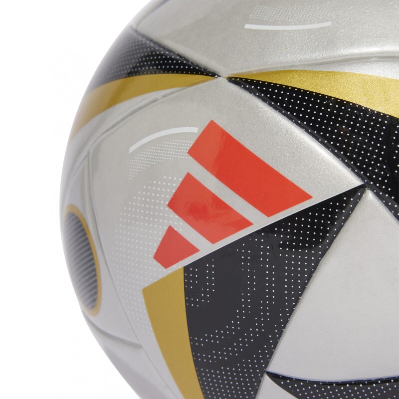 adidas Minipelota Fussballliebe Finale Silver Metallic / Solar Red / Black