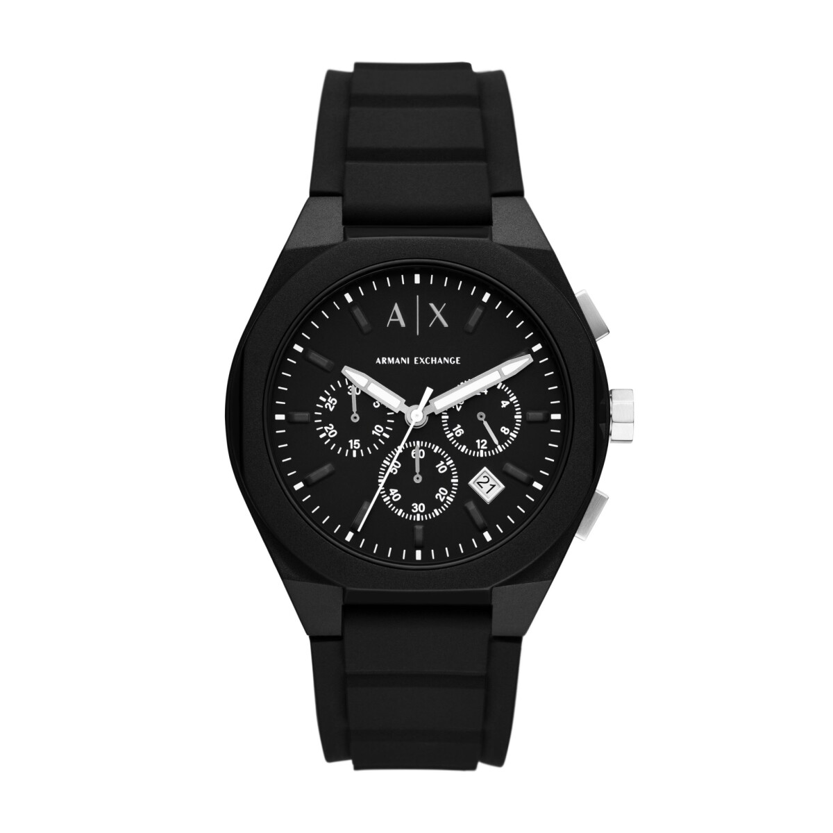 Reloj ARMANI EXCHANGE SYNC Silicona Negro Esfera 44mm 