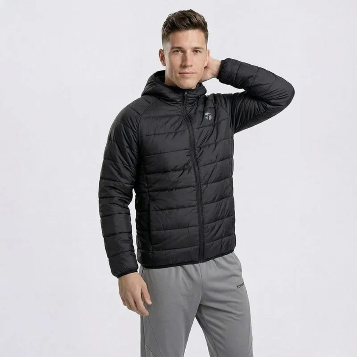 CAMPERA GD MEN C/CAP negro - NEGRO 