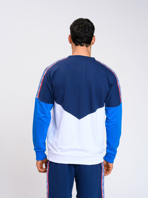 BUZO RIBBON Nacional Hombre Blanco, Azul Marino, Azul Royal