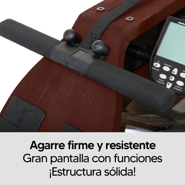 Máquina Simulador Remo De Agua Profesional + Accesorios MAQUINA REMO PROFESIONAL LIKE CAOBA
