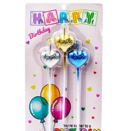 VELA PARA CUMPLEAÑOS X3PCS VELA PARA CUMPLEAÑOS X3PCS