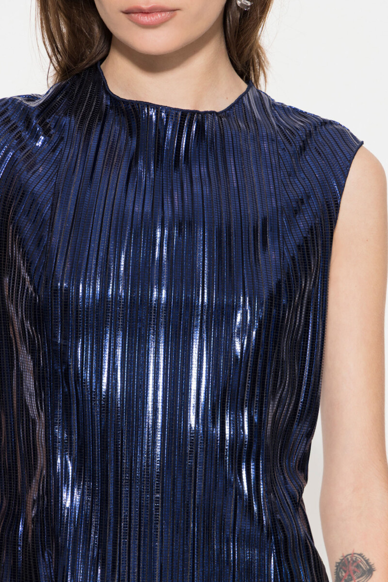 TOP METALLIC Azul Marino