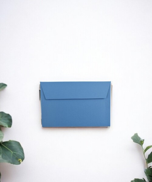 Sobre color 120 grs 6,5x10 cm. AZUL