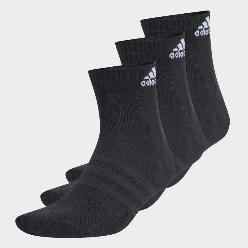 Medias Adidas Cushioned Sportswear 3 Pares Negro