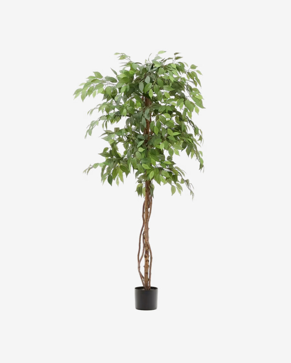 Árbol artificial Ficus con maceta negra 180 cm 