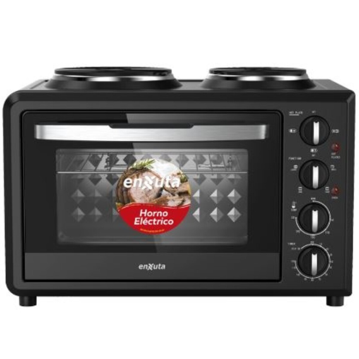 Horno Electrico Enxuta 32l Con Hornallas 