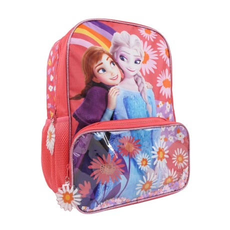Mochila 16´ Frozen Elsa y Anna Flores con bolsillo Mochila 16´ Frozen Elsa y Anna Flores con bolsillo