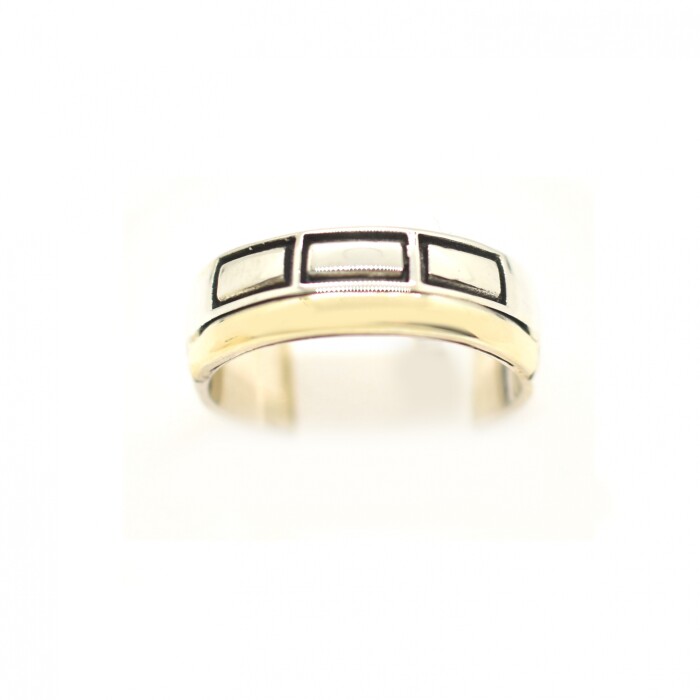 Anillo en Oro y Plata 925 Anillo en Oro y Plata 925