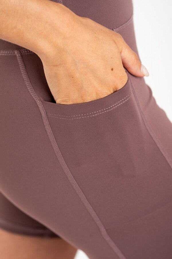 Biker Deportiva Tiro Alto Malva