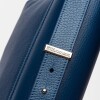 Bandolera Hana En Cuero Graneado Azul