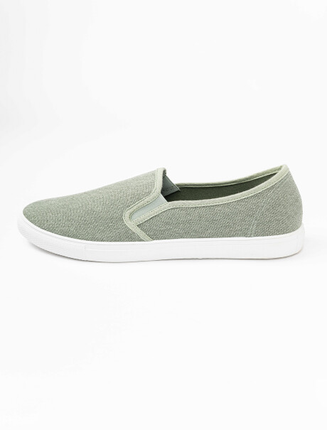 Zapatilla canvas verde