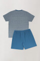 Pijama de hombre con short Gris melange
