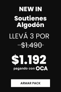 Soutienes Algodón 3 x1290