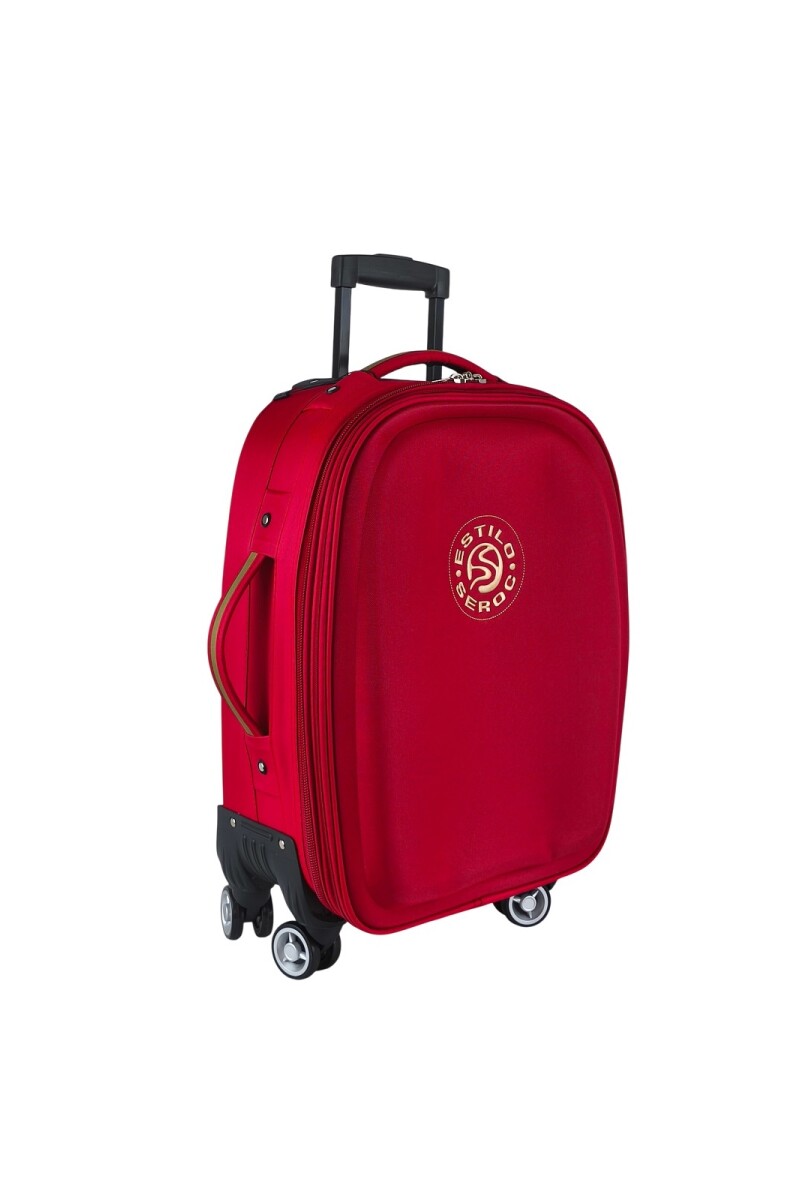 Valija 360 de tela Rojo