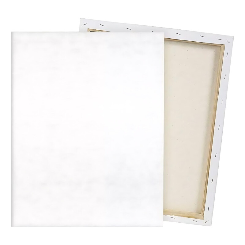 Pack X 5 Lienzo Bastidor 30x40cm Cuadro Pintura Oleo Blanco Blanco