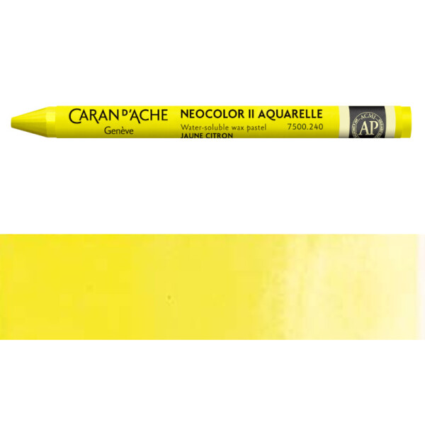 Pastel Neocolor Acuarelle Caran d'Ache Tonos Amarillos