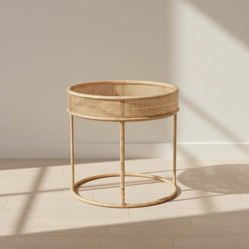 MESA LATERAL RATTAN NATURAL-BEIGE OLIVER NATURAL