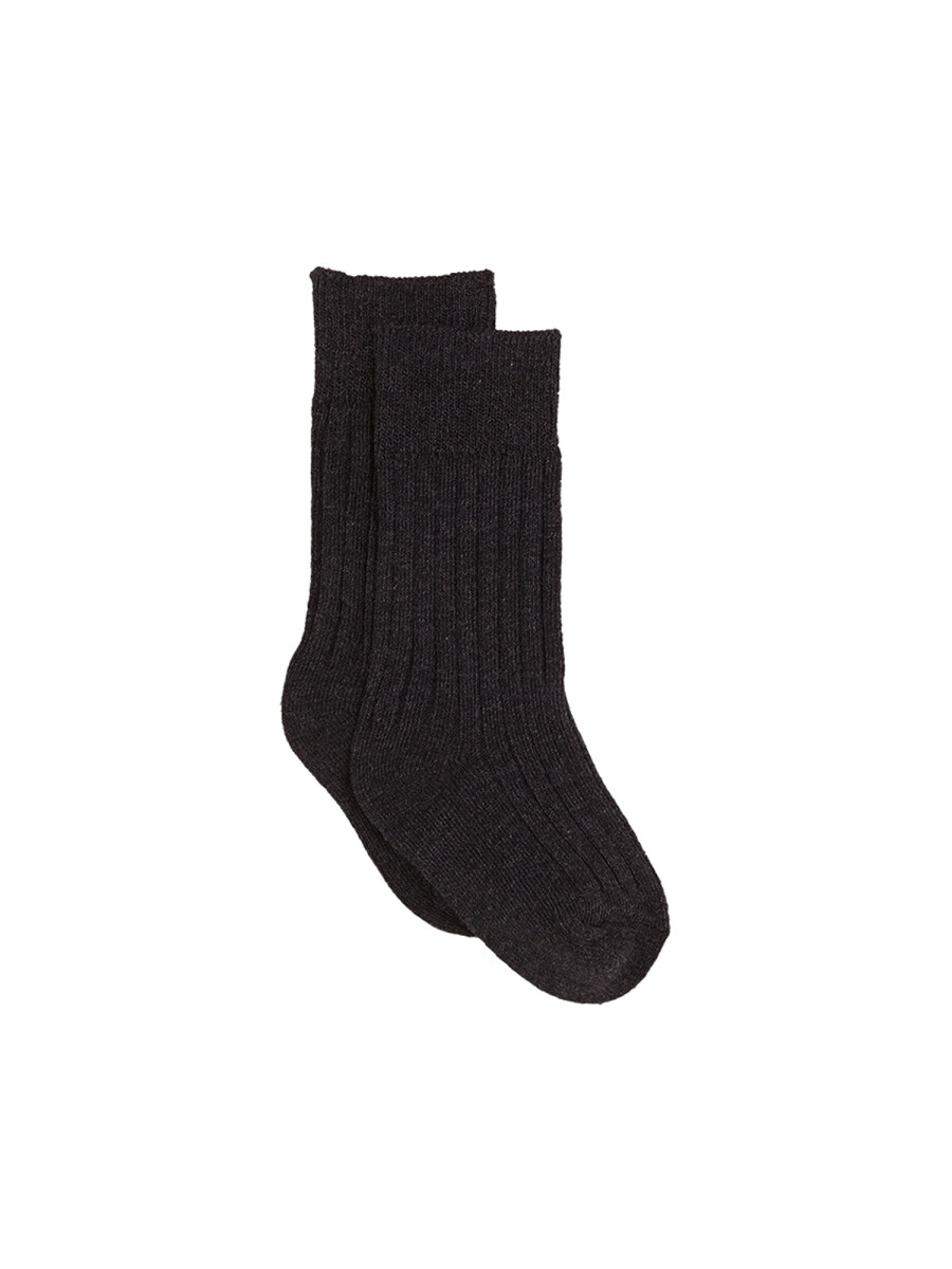Calcetines Cana Gris Oscuro Melange