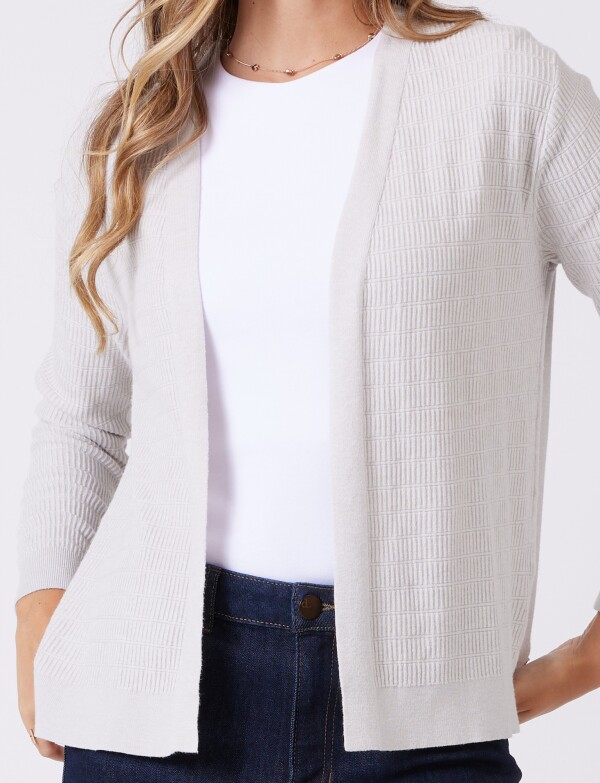 Cardigan Textura GRIS