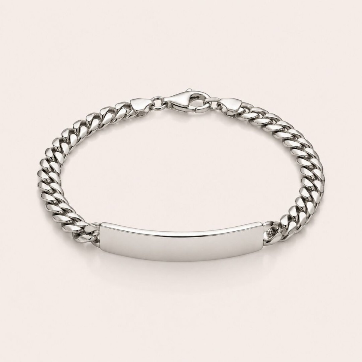 Pulsera Placa de Identidad - Plata 925 