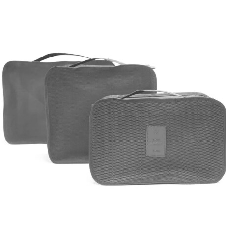 Set de 6 Organizadores de Valija Equipaje para Viaje Gris