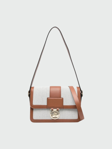 Longchamp -Cartera de cuero con solapa, Box-trot Marrón