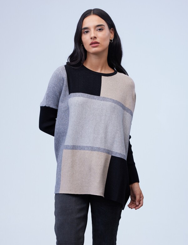 Buzo Colorblock GRIS/MULTI