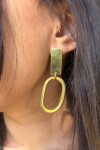 Mini Oval Earrings Dorado