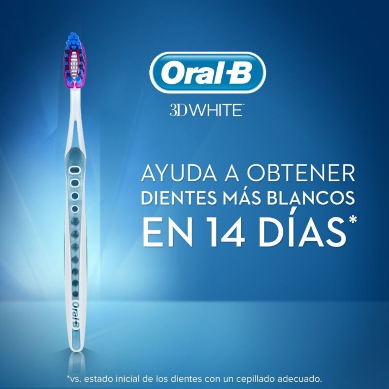 Cepillo de Dientes Oral-B 3D White Pro Flex 2X1 Cepillo de Dientes Oral-B 3D White Pro Flex 2X1