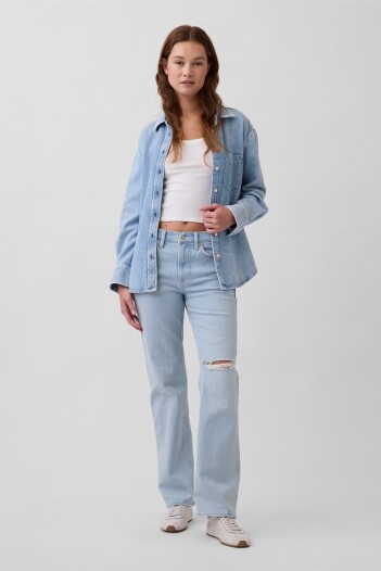 Jean Relaxed Straight Mujer Light