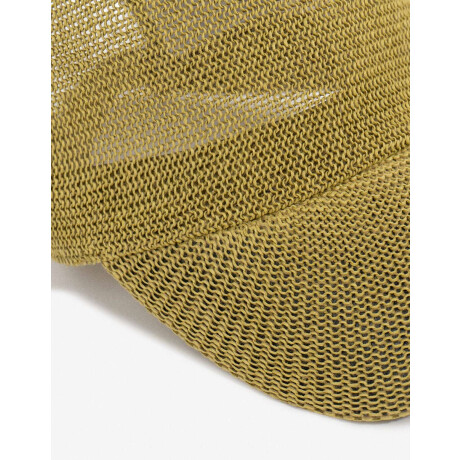 Gorra Efecto Rafia Verde Militar