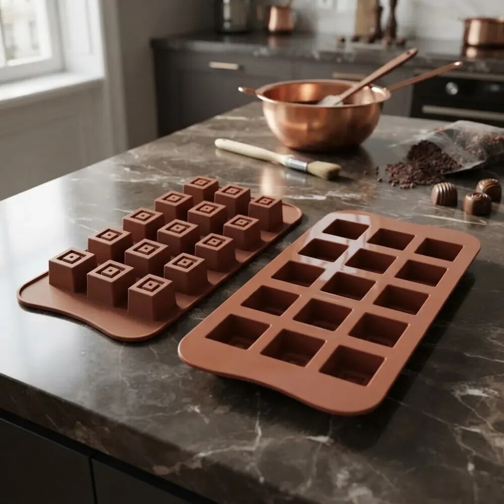 Molde silicona chocolate piramide 21x10.3x2 cms. Molde silicona chocolate piramide 21x10.3x2 cms.