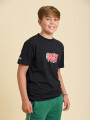 T-SHIRT FUNGI TEEN RUSTY Negro
