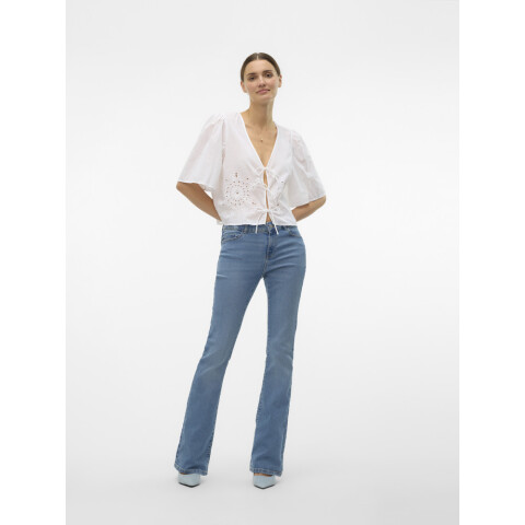 VMELLY MR FLARED JEANS BLUE Medium Blue Denim