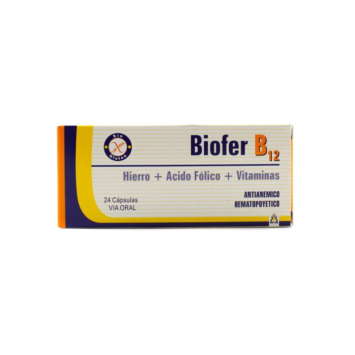 BIOFER B12 CJ X 24 CAPSULAS única