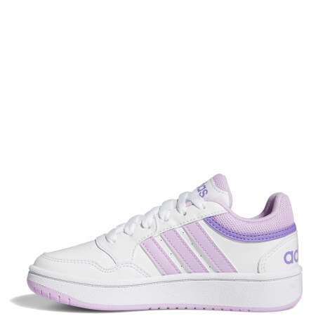 Championes de Niños Adidas Hoops 3.0 Blanco - Lila - Violeta